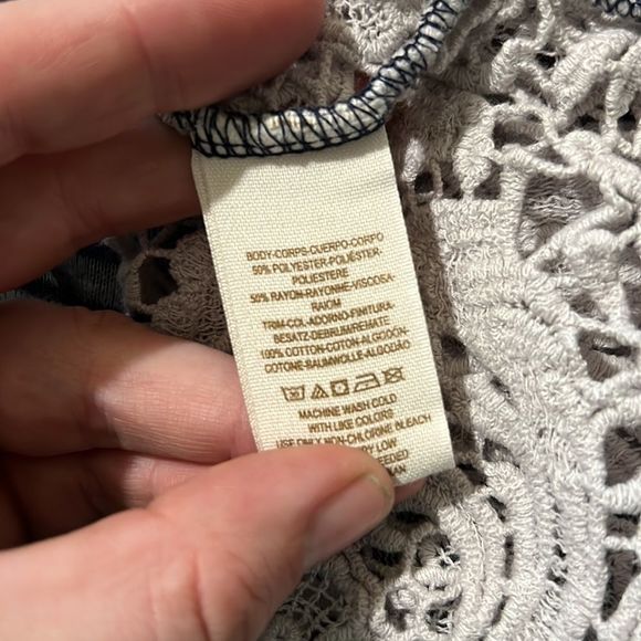 Free People side knit tee shirt size small - Picture 5 of 5